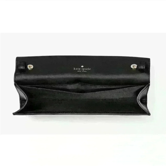 NWT Authentic Kate Spade Dana Small Flap Crossbody Black Bag - Picture 3 of 8